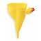 Justrite Safety Can Funnel, Polypropylene, 1 gal., Yellow 11202Y - alternate 1