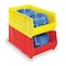 Akro-Mils Storage Bin, Plastic, Yellow, 12 in H, 12 3/8 in W, 20 in L 30282YELLO - alternate 4