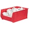 Akro-Mils Storage Bin, Plastic, Red, 12 in H, 18 3/8 in W, 29 1/4 in L 30290RED - alternate 4