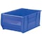 Akro-Mils Storage Bin, Plastic, Blue, 12 in H, 18 3/8 in W, 29 1/4 in L 30290BLUE - alternate 2