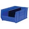 Akro-Mils Storage Bin, Plastic, Blue, 12 in H, 18 3/8 in W, 29 1/4 in L 30290BLUE - alternate 5