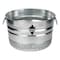 Zoro Select Utility Tub, 9-1/3 gal. gal., Silver 3ANR9 - alternate 1