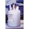 Justrite Liquid Disposal Safety Can, Polyethylene, 2.5 gal, Self-Close Cap, White, Corrosives/Acids 12260 - alternate 3