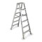 Werner 6 ft Aluminum Twin Stepladder, 300 lb Capacity T376 - alternate 1