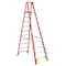 Werner 12 ft Fiberglass Platform Stepladder, 300 lb Capacity P6210 - alternate 1