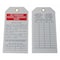 Zoro Select Tag, Fire Extinguisher, PVC, 5 3/4 in H x 2 7/8 in W, White, Rectangle, 25 PK 3AZ37 - alternate 1