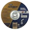 Norton Abrasives Depressed Center Grinding Wheel, Type 27, 9 in Dia, 0.25 in Thick, 5/8"-11 Arbor Hole Size, Ceramic 66253021634 - alternate 1