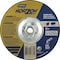 Norton Abrasives Depressed Center Grinding Wheel, Type 27, 7 in Dia, 0.25 in Thick, 5/8"-11 Arbor Hole Size, Ceramic 66252917881 - alternate 1