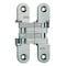 Soss Concealed Hinge, Zamac/Steel, Full Mortise Mounting, 3/4 in Leaf W x 3 3/4 in Leaf H, Satin Chrome 212US26D - alternate 2
