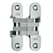 Soss Concealed Hinge, Zamac/Steel, Full Mortise Mounting, 1 in Leaf W x 4 5/8 in Leaf H, Satin Chrome 216US26D - alternate 1