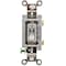 Hubbell Wiring Device-Kellems Illuminated Wall Switch, 1-Pole, 20A, Clear HBL1221ILC - alternate 1