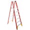 Werner 10 ft Fiberglass Platform Stepladder, 300 lb Capacity P6208 - alternate 8
