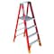 Werner 6 ft Fiberglass Platform Stepladder, 300 lb Capacity P6204 - alternate 1