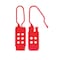 Master Lock Lockout Hasp, Red, Nylon, 6 Max. No. of Padlocks, 5/16 in Max. Shackle Dia., 2 1/2 in Jaw Clearance 428 - alternate 6