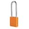 American Lock Lockout Padlock, Keyed Different, Aluminum, Orange, 3 in Shackle Height, 1 1/2 in Body Width A1107ORJ - alternate 1