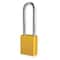 American Lock Lockout Padlock, Keyed Different, Aluminum, Yellow, 3 in Shackle Height, 1 1/2 in Body Width A1107YLW - alternate 1