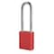 American Lock Anodized Aluminum Safety Padlock, Keyed Different, 1-1/2 in Wide with 3 in Tall Shackle, Red A1107RED - alternate 1