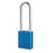 American Lock Lockout Padlock, Keyed Different, Aluminum, Blue, 3 in Shackle Height, 1 1/2 in Body Width A1107BLU - alternate 1