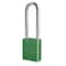 American Lock Lockout Padlock, Keyed Different, Aluminum, Green, 3 in Shackle Height, 1 1/2 in Body Width A1107GRN - alternate 1