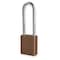 American Lock Lockout Padlock, Keyed Different, Aluminum, Brown, 3 in Shackle Height, 1 1/2 in Body Width A1107BRN - alternate 1