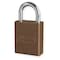 American Lock Anodized Aluminum Safety Padlock, Keyed Different, 1-1/2 in Wide with 1 in Tall Shackle, Brown A1105BRN - alternate 1