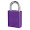 American Lock Lockout Padlock, Keyed Different, Aluminum, Purple, 1 in Shackle Height, 1 1/2 in Body Width A1105PRP - alternate 1