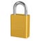 American Lock Anodized Aluminum Safety Padlock, Keyed Different, 1-1/2 in Wide with 1 in Tall Shackle, Yellow A1105YLW - alternate 1