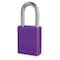 American Lock Lockout Padlock, Keyed Different, Anodized Aluminum, 1 1/2 in Shackle, Includes 2 Keys, Purple A1106PRP - alternate 1