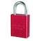 American Lock Anodized Aluminum Safety Padlock, Keyed Different, 1-1/2 in Wide with 1 in Tall Shackle, Red A1105RED - alternate 1