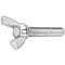 Zoro Select Thumb Screw, 3/8"-16 Thread Size, Wing, Zinc Plated Iron, 0.79 in Head Ht, 1 1/2 in Lg WSI03701500-001P - alternate 1