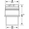 Ameri-Vent Appliance Connector, 4" Dia., 6" L 4FCAC - alternate 4
