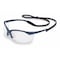 Uvex Vapor, Safety Glasses, Anti-Scratch, Clear Lens, Blue Frame, Half-Frame 11150900 - alternate 1