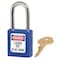 Master Lock Zenex Thermoplastic Safety Padlock, 1-1/2 in Wide with 1-1/2 in Shackle, Blue 410BLU - alternate 1