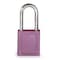 Master Lock Zenex Thermoplastic Safety Padlock, 1-1/2 in Wide with 1-1/2 in Tall Shackle, Purple 410PRP - alternate 3