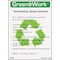 Zing Environmental Awareness Poster, Green at Work Environmental Mission Statement, 22 in H x, 16 in W 5008 - alternate 1