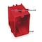 Cantex Electrical Box, 20 cu in, Switch Box Type, 1 Gang, PVC, Rectangular Shape EZ20SNAR - alternate 1