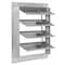 Dayton 16 in 19"H-W 5 1/4"L SS Backdraft Dampr, 16-1/2 in x 16-1/2 in, Stainless Steel 4FZJ5 - alternate 3