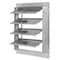 Dayton 16 in 19"H-W 5 1/4"L SS Backdraft Dampr, 16-1/2 in x 16-1/2 in, Stainless Steel 4FZJ5 - alternate 1