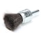 Weiler Crimped Wire End Wire Brush, Steel, 3/4" 90186 - alternate 1