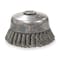 Weiler Knot Wire Cup Wire Brush, Threaded Arbor, 5" 93398 - alternate 2