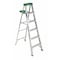 Werner 6 ft Aluminum Stepladder, 225 lb Capacity 356 - alternate 1