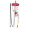 Dayton Electric Chain Hoist, 500 lb, 10 ft, Hook Mounted - No Trolley, 115V AC, Red 4GU71 - alternate 2