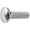 Zoro Select Carriage Bolt, Round Head, Square Neck, Steel, Grade 5, Chrome Plated, 1/4"-20, 1 in L, 5 PK MPB662 - alternate 1