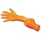 Ansell N48, Disposable Gloves, 5.00 to 5.99 mil Palm, Nitrile, Powder-Free, S (7), 100 PK, Orange N481 - alternate 6