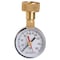 Duro Pressure Gauge, 0 to 160 psi, 2 in Dial, 3/4 in FGHT, Top Location, Steel Case Material 18C829 - alternate 2