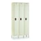 Hallowell Wardrobe Locker, 36 in W, 15 in D, 78 in H, (1) Tier, (3) Wide, Tan U3258-1A-PT - alternate 1