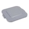 Rubbermaid Commercial BRUTE(R) 28 gal Trash Can Lid, Flat Gray, Resin, 0 Openings 22 in W/Dia FG352700GRAY - alternate 1