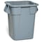 Rubbermaid Commercial BRUTE 40 gal Square Heavy Duty Plastic Can, Gray, None, Plastic, 23 1/2 in FG353600GRAY - alternate 4