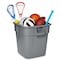 Rubbermaid Commercial BRUTE 28 gal Square Trash Can, Gray, Open Top, LLDPE 25 in Dia FG352600GRAY - alternate 9