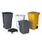 Rubbermaid Commercial BRUTE 28 gal Square Trash Can, Gray, Open Top, LLDPE 25 in Dia FG352600GRAY - alternate 3